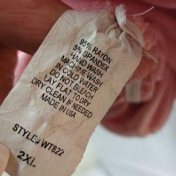 Johnny Plus Size Pink Tunic Top XXL - Picture 5 of 7